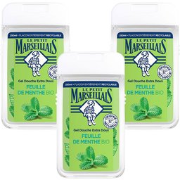 Gel Douche Bio Extra Doux, au pH neutre, Feuille de Menthe, 250ml