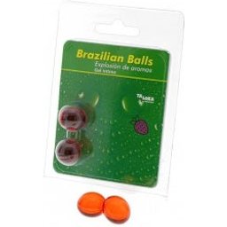 Taloka Brazilian Balls Intimate Gel Strawberry 2uds