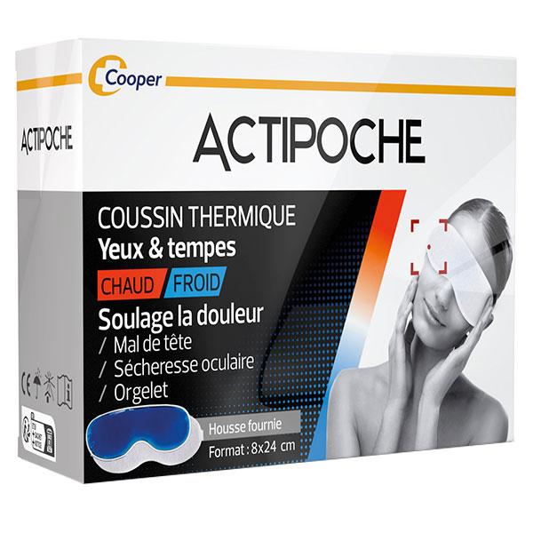 Coussin Thermique Mal de Tête Masque Yeux et Tempes Gel