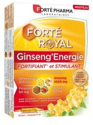 Forté Pharma Forté Royal Ginseng'Energie 20 Ampoules - Boîte 20 Ampoules de 10 ml