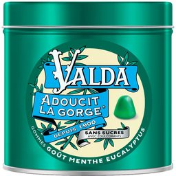 Gommes Sans Sucres Menthe Eucalyptus Adoucit La Gorge 140g