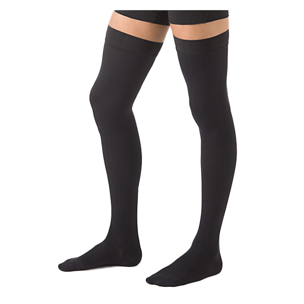 Essentiel Microfibre Homme Bas Auto-Fixants Classe 2 Normal Taille M Noir