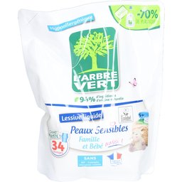L'arbre Vert Recharge lessive liquide Peaux Sensibles