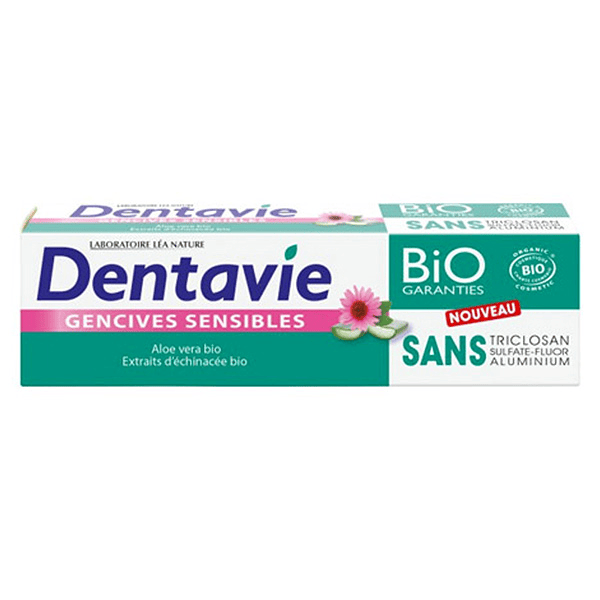 Dentifrice Gencives Sensibles à l'Aloe Vera et Extrait d'Echinacées Bio 75ml