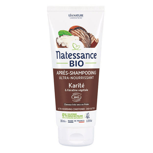 Après-Shampoing Ultra Nourrissant Karité Bio et Kératine Végétale 200ml