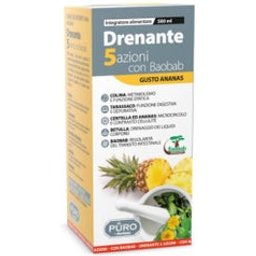 Pure Drainant 5 Acciones Au Baobab 500ml
