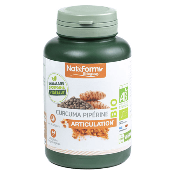 Bio Curcuma Pipérine 200 gélules végétales