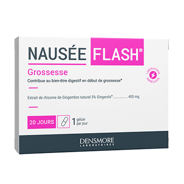 Nauséflash - Anti Nausée - Grossesse, Transport - 20 gélules