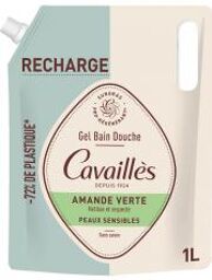 Gel Bain Douche Peaux Sensibles Amande Verte Éco-Recharge 1 L - Doypack 1000 ml