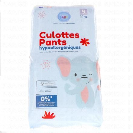 Culottes Pants hypoallergéniques taille 4 - 7à18kg x42 couches