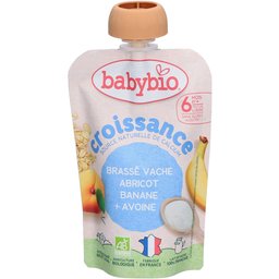 Babybio Brassé Croissance Abricot Banane Avoine