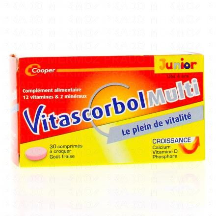 Multi junior croissance boîte de 30 comprimés à croquer