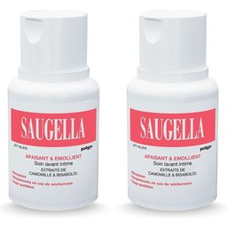 Saugella - Poligyn - Apaisant & Emollient Soin lavant intime - Femmes pendant et après la ménopause - Flacon 100 ml