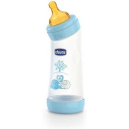Wellbeing Biberon Angled Rubber Boy +0M 250ml