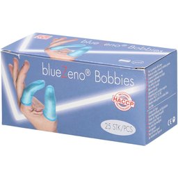 BlueZeno® Bobbies Doigtiers bleus en caoutchouc