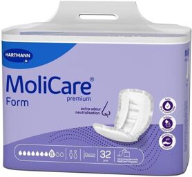 Molicare Premium Form 8 gouttes - 4 paquets de 32 protections