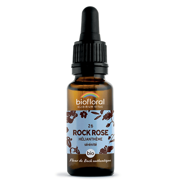 Fleur De Bach 26 Rock Rose Heliantheme Compte Gouttes Bio 20 ml