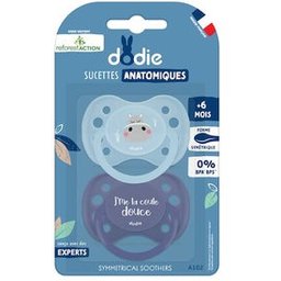 Sucettes Anatomiques Hippo +6M A102 2 Unités