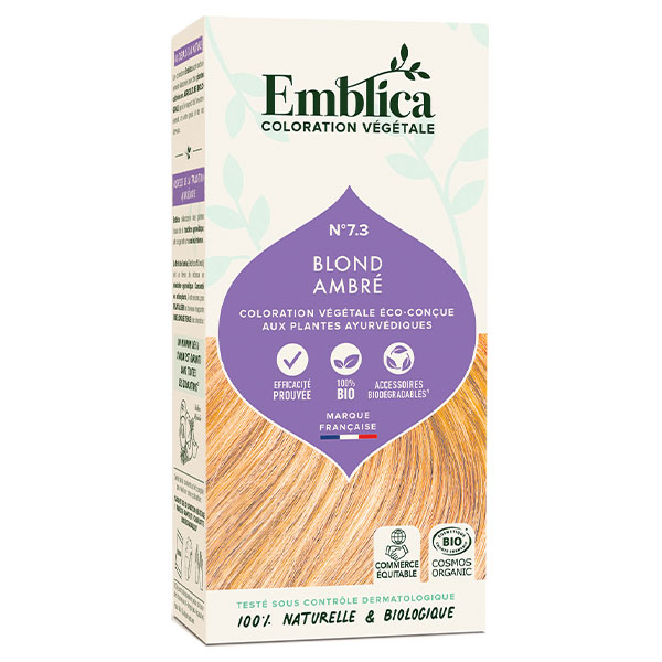 Coloration Végétale N°7.3 Blond Ambré Bio 100g