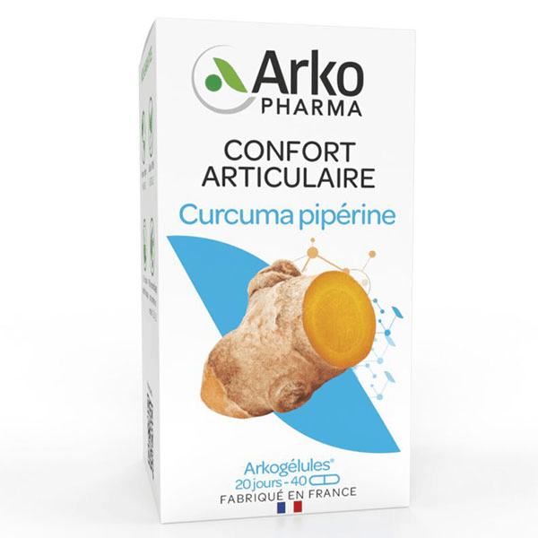 Arkogélules Curcuma Pipérine 40 gélules