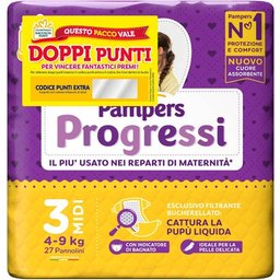 Progressi Couches Midi 4-9kg 27uts