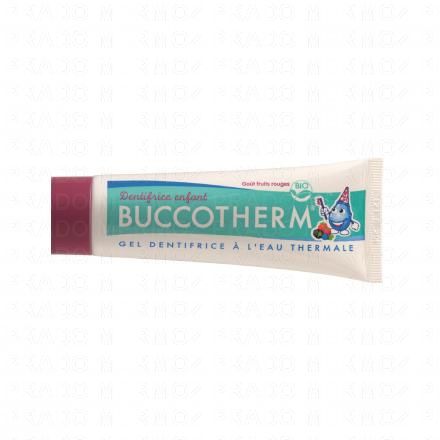 Gel dentifrice Bio à l'eau thermale goût fruits rouges tube 50 ml