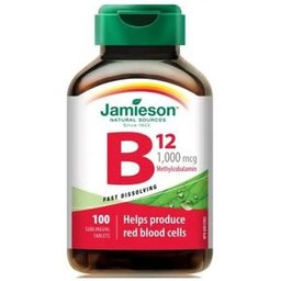 Jamieson Vitamine B12 1000Mcg 100 Comprimés