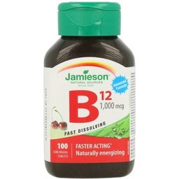 Jamieson Vitamine B12 1000Mcg 100 Comprimés