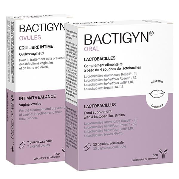 Bactigyn Équilibre Intime 7 ovules + Bactigyn Oral 30 gélules