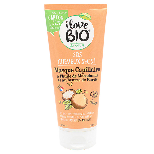 Cheveux Masque S.O.S Cheveux Secs Huile de Macadamia & Beurre de Karité Bio 200ml