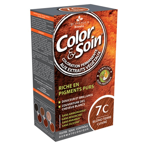 Color & Soin Coloration Permanente N°7C Blond Terre Cuivré