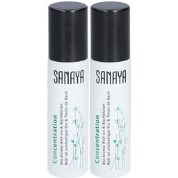 Sanaya Roll On Aromatique bio & Fleurs de Bach Concentration