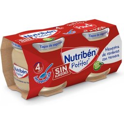 Nutriben Pack Bouillie Soupe de Légumes au Boeuf 2x120g