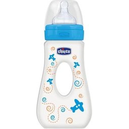 Passeio Biberón Silicona Azul 4M+ 240ml