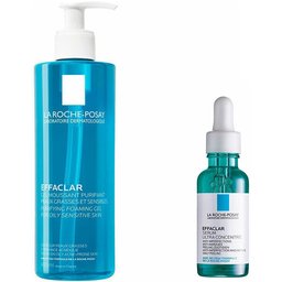 LA Roche Posay Effaclar Sérum Ultra Concentré Anti-imperfections + Gel moussant purifiant