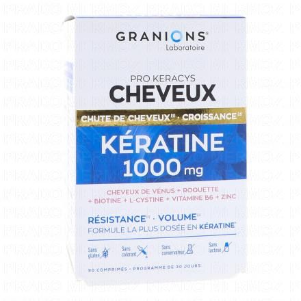 Pro Keracys Cheveux - Kératine 1000mg Résistance et volume x90 comprimés