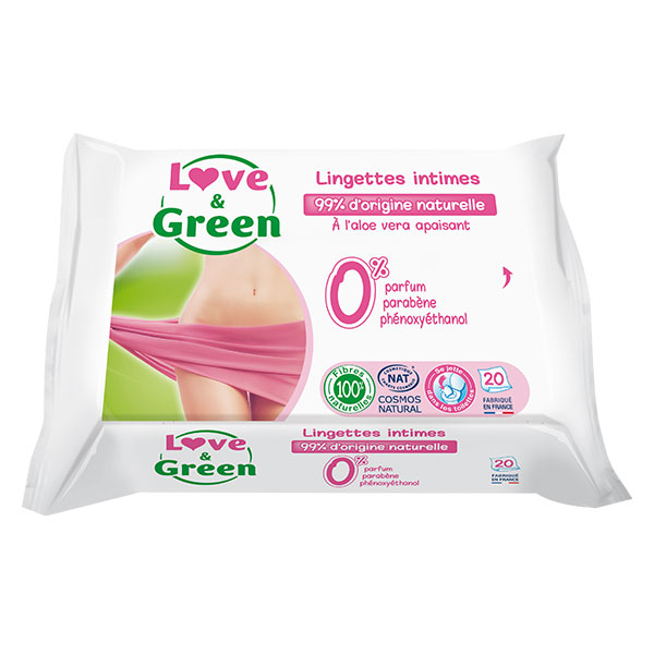 Gel Lingettes Intimes 20 unités
