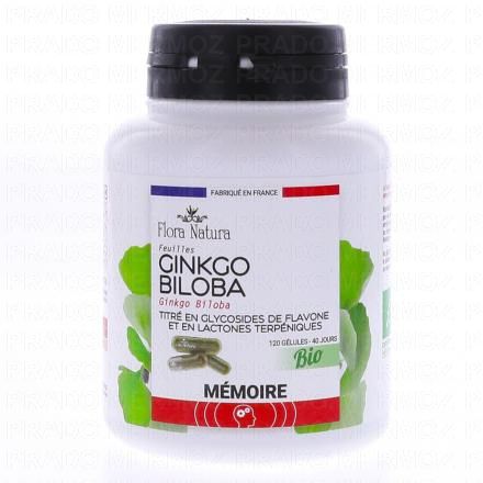 FLORA NATURA Ginkgo Biloba Bio 120 gélules