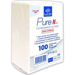 Pure Compresse Stérile Non Tissée 7,5x7,5cm 100uts