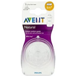 Avent Natural Teat Fast Flow Teat 2 pièces