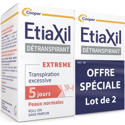 Détranspirant Extreme Peaux Normales Roll-On 2x15ml