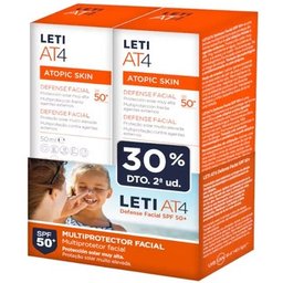 Letiat4 Atopic Skin Defense Visage Spf50+ 2x50 ml