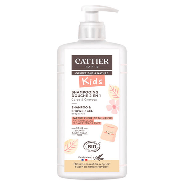 Kids Shampoing Douche 2 en 1 Fleur de Guimauve Bio 500ml