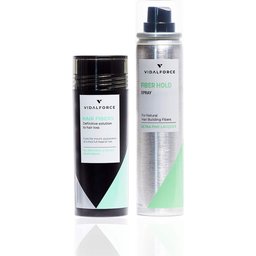 Pack Hair Loss Concealer Light Gray Hair Fibers + Fiber Hold Spray