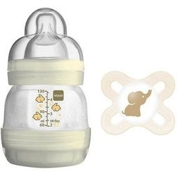 Biberon anticolique Baby 130 ml + sucette 0-2 M Silicone