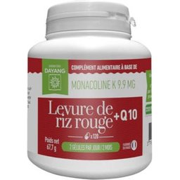 Levure Riz R+Q10 2.9mg 120 Gélules