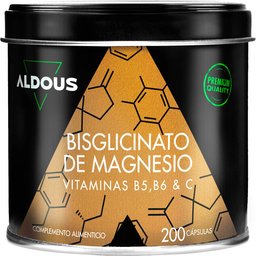 Aldous Bisglicinato de Magnesio 200 cápsulas