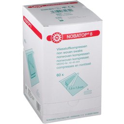 Nobatop 8 Compresse Stérile 2 N/W 7,5x 5cm 930010
