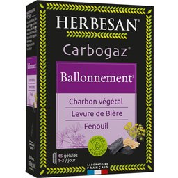 Carbogaz Charbon Végétal 45 gélules