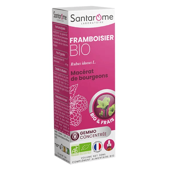 -  Bourgeon Framboisier Bio - Gémmothérapie - Flacon de 30ml